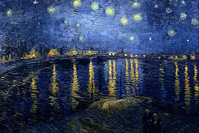 Sternennacht über der Rhone Vincent van Gogh